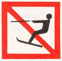 A.14: Verboden te waterskiën