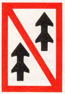 Zelfde opzet als A.2, pijlen specifiek voor samenstellen onderling. Betekenis: voorbijlopen verboden voor samenstellen onderling (uitzondering voor kleine duwstellen, zie brontekst).